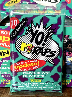 1991 PRO SET YO! MTV RAPS UPDATE! (MusiCards)   PACK 10 Cards BEASTIE BOYS RC 