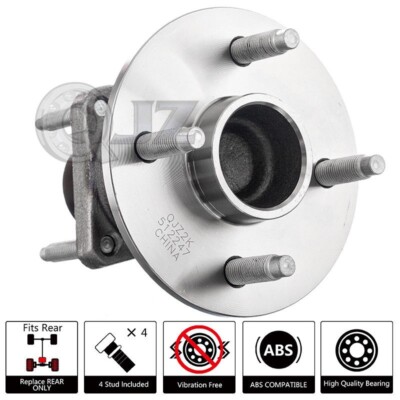 [REAR(Qty.1)] 512247 Wheel Hub For Saturn 2003-2007 Ion 1 2 3 FWD w/ 4-Studs Hub