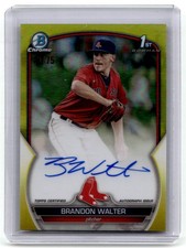 2023 Bowman Brandon Walter Chrome Prospect Autographs Yellow Refractors /75