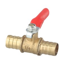 Válvula de bola de latón 6 mm 8 mm 10 mm 12 mm barra de manguera para apagado de línea de gas/aire