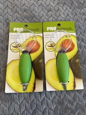 2 Profreshionals By Goodcook Avacado Slicer Coupe-avocado Green Fresh Cuts NEW