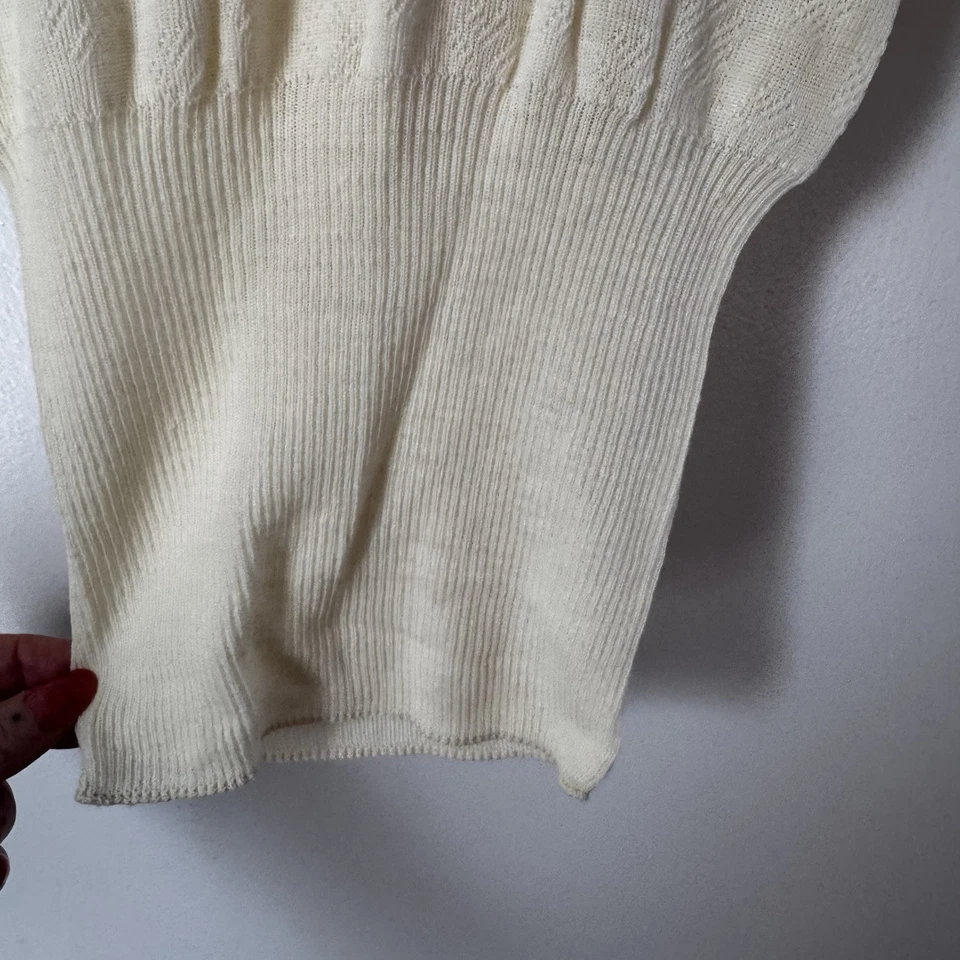 Formaid Vintage 60’s ENGLAND Thermal Top SM/MED W Original Tags NOS Cottage - Image 4 of 4