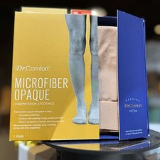 Dr. Comfort Microfiber Opaque Below Knee 15-20 mmHg Women Compression Socks Larg