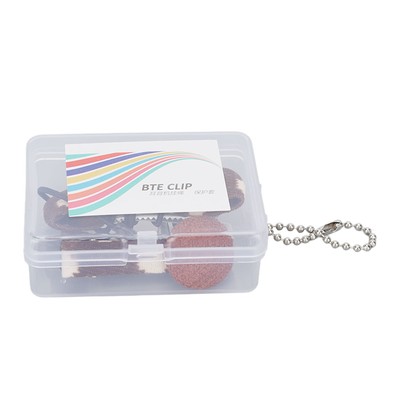Hörgeräte Clip Single Fixation Ring Kaffee Bowknot Shaped Verhindern Dass V SAL