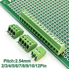 0.1 in Pitch KF128 PCB Wiring Terminal 2-12Pin Screw Terminal Block Connector