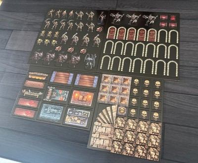 HeroQuest First Light | All Cardboard Miniature and Tile Pieces | Game Pieces