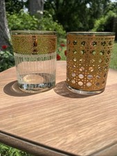 Pair of Vintage (Culver?) Cocktail Glasses