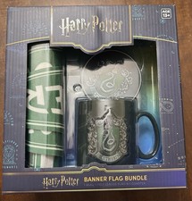 NEW Harry Potter Slytherin Flag Bundle Coaster  Coffee Cup/Mug Set
