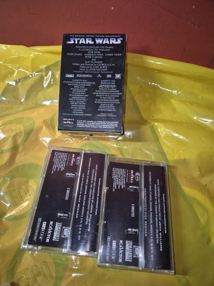 STAR WARS A NEW HOPE CASSETTE TAPE SOUNDTRACK SPECIAL EDITION - Image 2 of 4