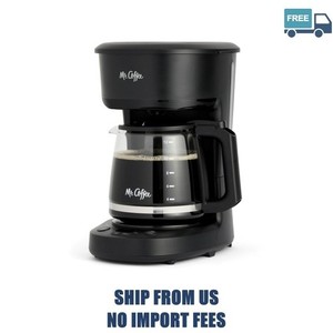 Mr. Coffee Programmable Coffee Maker, 12-Cup Coffee Maker, Black