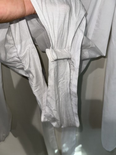 Body donna bianco Fashion Nova taglia M fiocco accento pezzo unico tinta unita - Foto 5 di 5