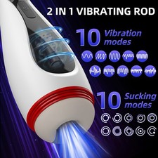 Automatic Men Masturbator Cup Vibrating Blowjob Pocket Pussy Oral Male Sex Toys