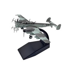 1/100 Diecast Alloy WWII German Messerschmitt BF110 Fighter Model With Stand