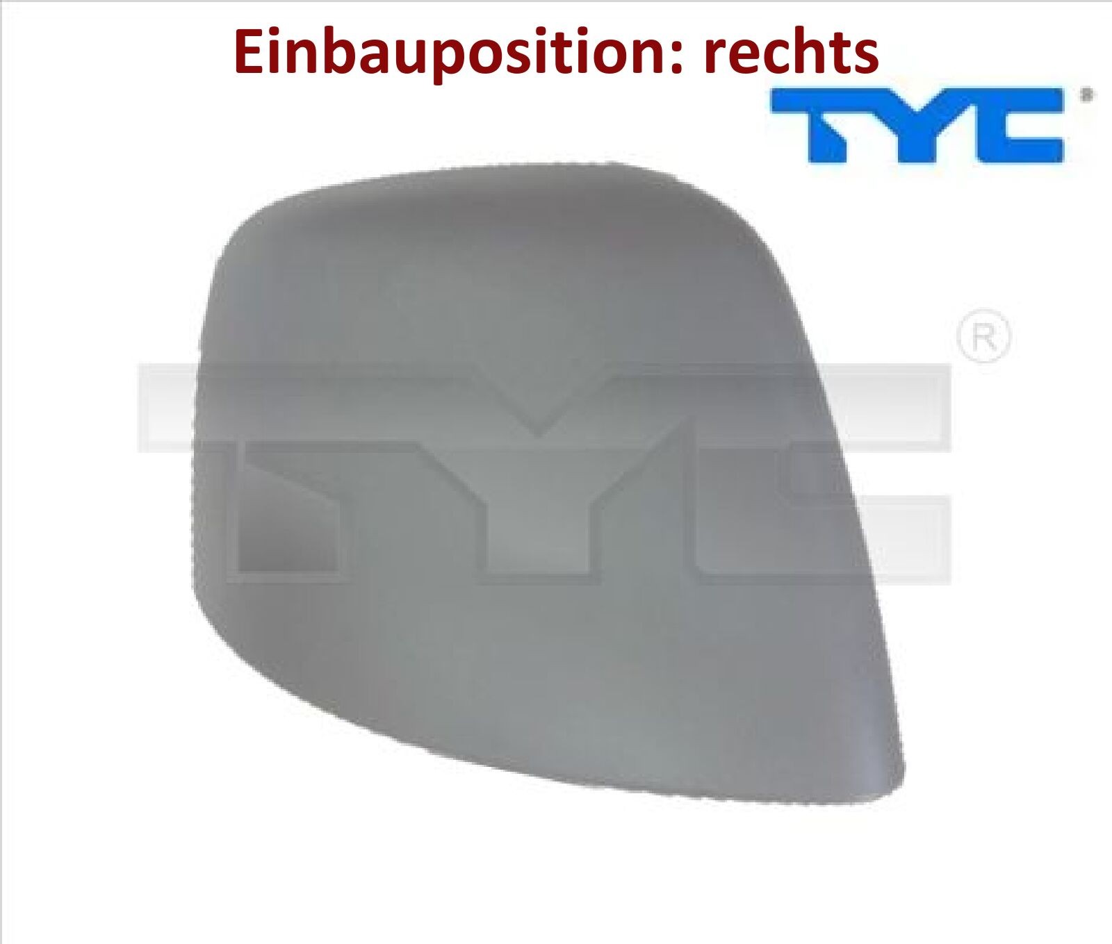 TYC 310-0229-2 Abdeckung für Außenspiegel rechts für Ford