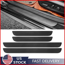 4x Car Door Scuff Sill Cover Panel Step Portector For Hyundai Accessories Black