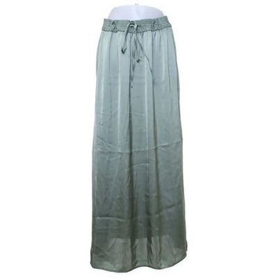 H&M, Rock, Größe: M, Grün, Polyester, Einfarbig, Satin, Damen #ECN