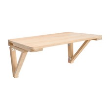 Wall Mounted Desk Folding Table Drop-Leaf Computer Desk Kitchen Shelf Natural