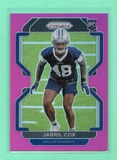 2021 Panini Prizm Jabril Cox #394 Pink Prizm Rookie Card