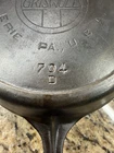 Vintage Griswold Erie PA Cast Iron Skillet #8 704 D Small Block Logo 10.5"