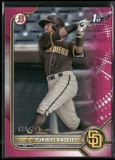 2022 Bowman #BP-32 Euribiel Angeles Prospects Fuchsia #/299