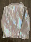 Lola amd the Boys Size 6 butterfly lined iridescent fake leather jacket — photo 4