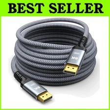 High Speed DisplayPort Cable - 8K@60Hz, 4K@144Hz, 50FT