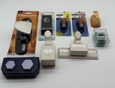 Fiskars  Other Brand Craft Paper Punch Lot Of 9 Various Sizes Themes New Used