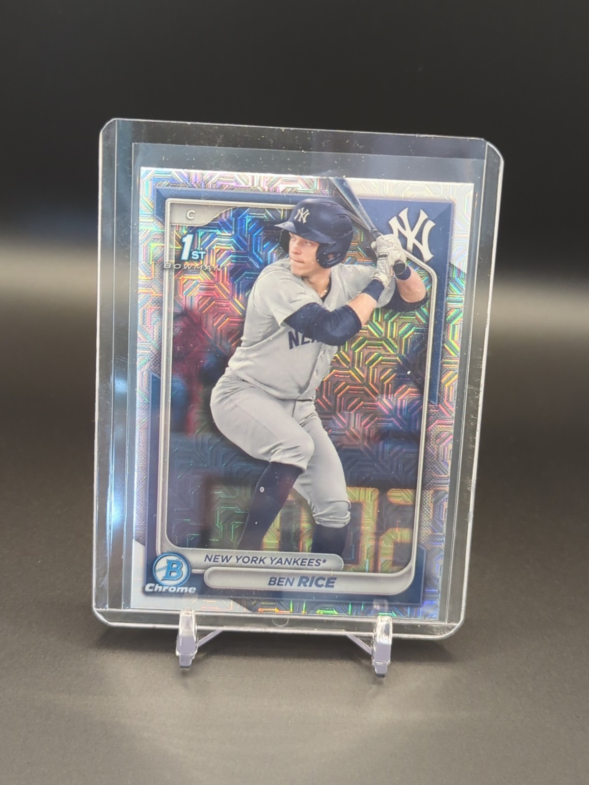 2024 Bowman Chrome - Prospects Ben Rice #BCP-186 Mojo Refractor 1st Yankees