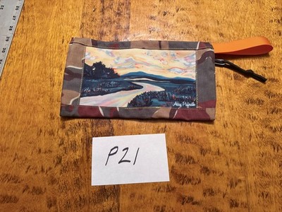 ART BY ABBY PAFFARTH SMALL ZIP HAND PURSE/BAG P21