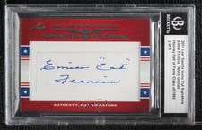 BAS 2011 Leaf Sports Icons Cut Signatures 2/5 Emile Francis Norm Ullman Auto uk2