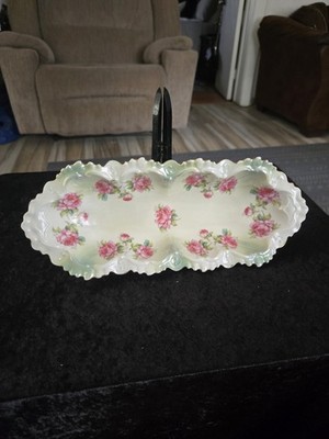 Antique Porcelain Serving Dish, or Trinket Dish Or Dresser Tray. Made In Austria