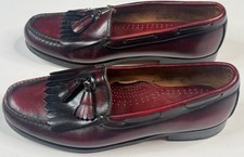 G.H. Bass Co. Weejuns Men's Brown Tassel Leather Loafers Size 9.5 D