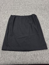 Pendleton Skirt Women 24 W Black Tweed Virgin Wool Midi Pencil Made In USA