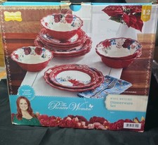 Pioneer Woman Wishful Winter Rose Holiday Din...