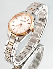 Bulova Sutton 98P200 White Classic Diamond Quartz Women's Watch