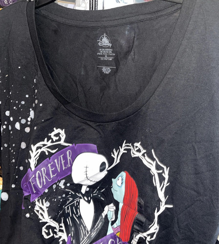 Disney Nightmare Before Christmas Damen Kurzarm T-Shirt Übergröße 3XL - Bild 7 von 8