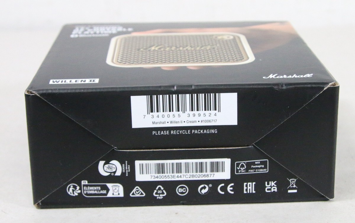 NEW SEALED Marshall Willen II Bluetooth Portable Speaker Cream NEW SEALED Marshall Willen II Bluetooth Portable Speaker Cream