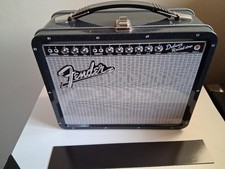 Fender Amp Embossed Tin Fun Lunch Box Retro Style