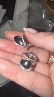 Chopard Diamond Earrings 18k Estate Piece Large Imperial Colllection Solid Gold