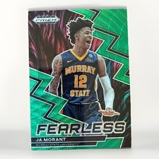 2023 Panini Prizm Draft Picks #20 Ja Morant Fearless Green Wave Grizzlies