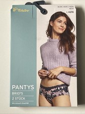 Damen 2 Pantys Slips blau Gr. L 44/46 Neu