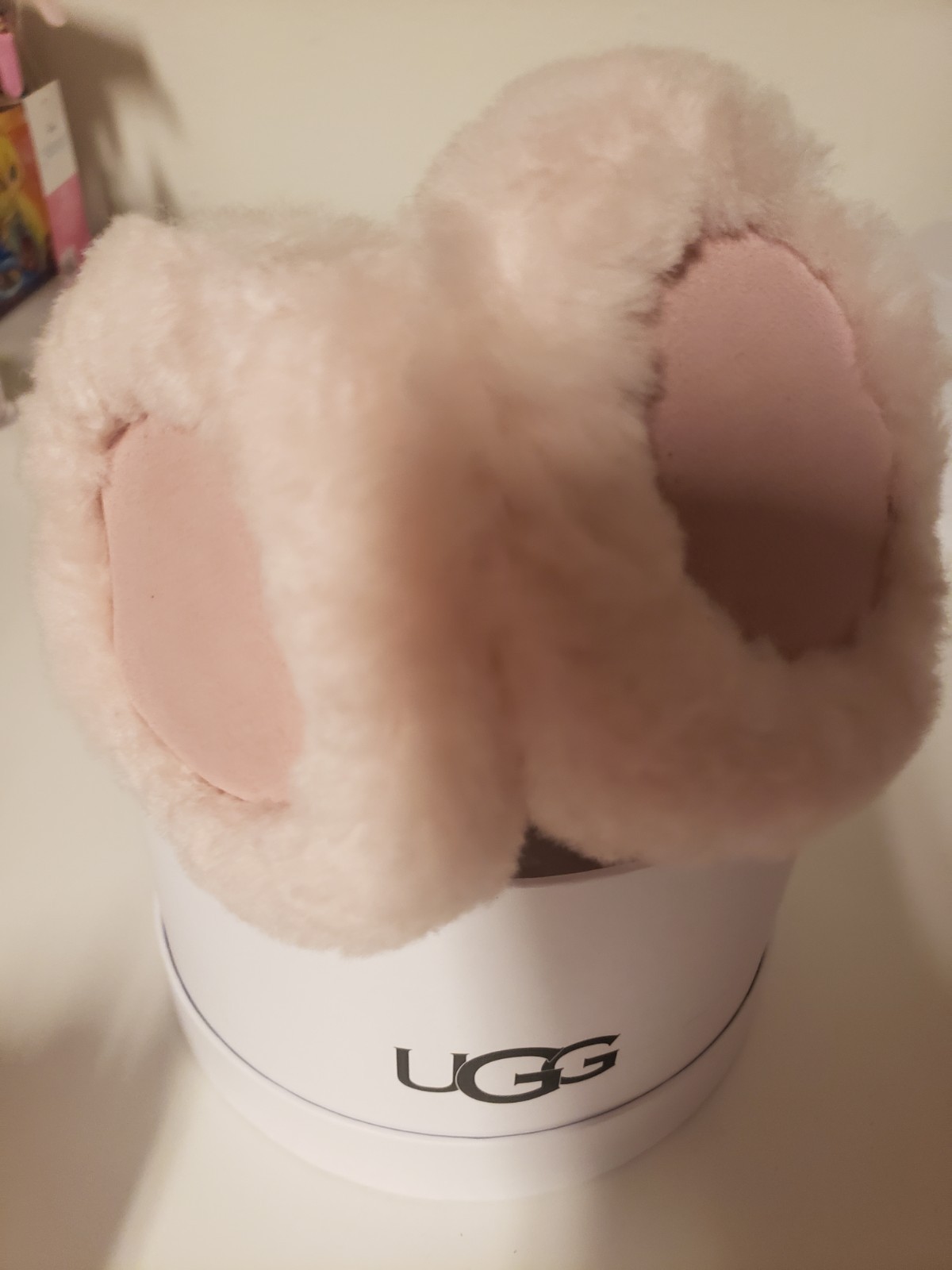 Ugg Women's Earmuffs Sheepskin Embroidery Water Resistant
