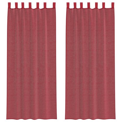 Voile Vorhänge | Fenstervorhang | Dekoschal | Store | 2er Set | 140 x 260 cm