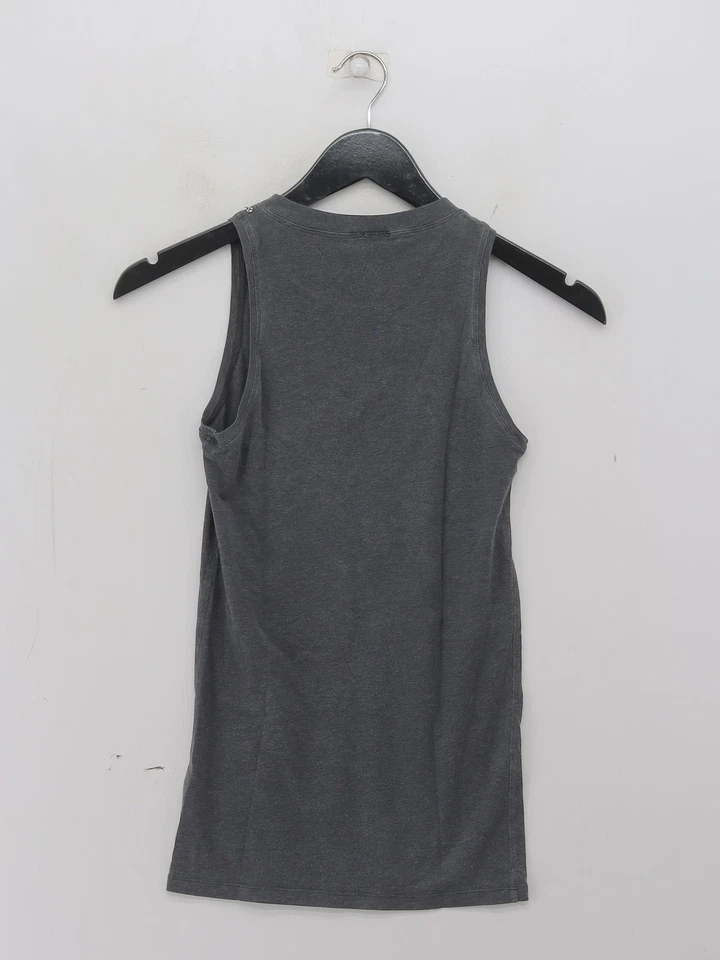 Brunello Cucinelli Women's T-Shirt XS Grey Cotton with Elastane Basic - Imagem 2 de 4