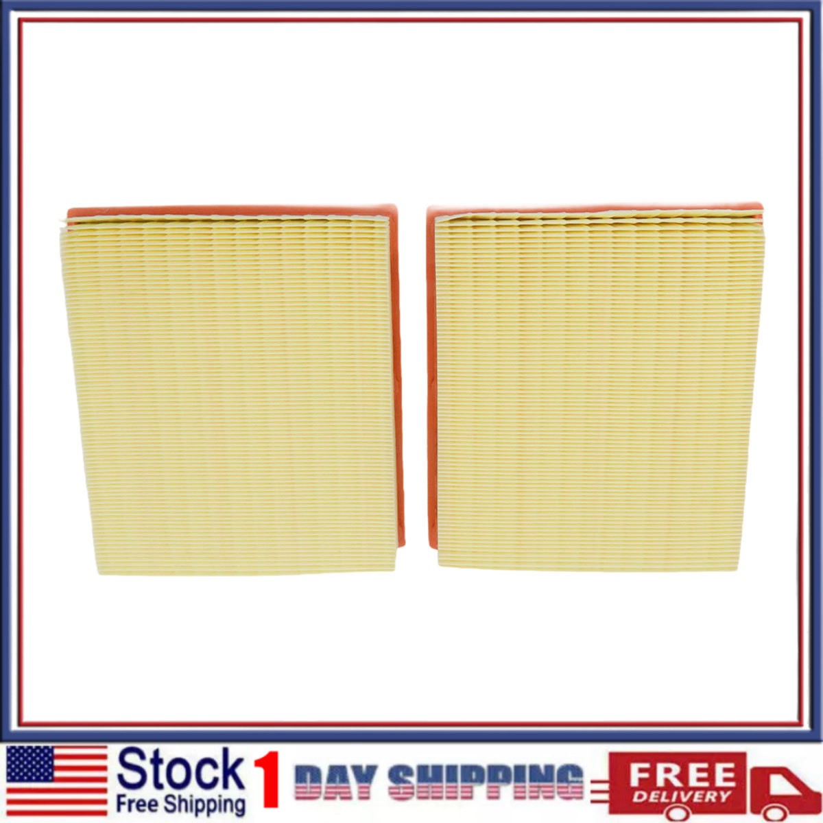 2pcs Air Filter For 1998-2002 Rolls Royce Silver Seraph Models