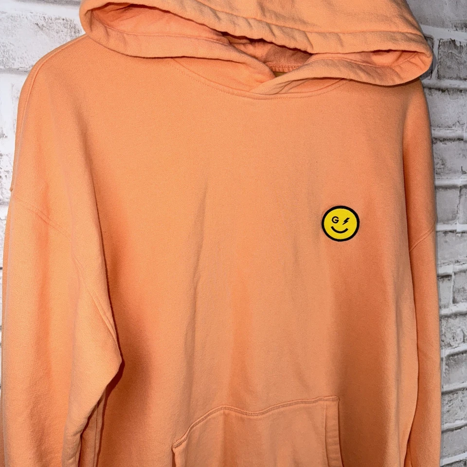 Gilly Hicks Smile Series Logo Hoodie Women's Large L Orange Hollister - Image 2 of 4