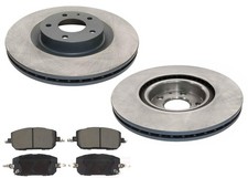 Frt Coated Brake Disc Rotors Brake Pad Set fits Mazda CX-50 CX50 2023 2024 2025