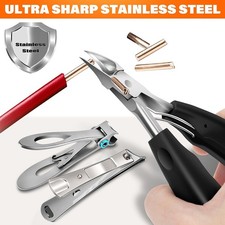 3pcs Ingrown Thick Toe Nail Clippers for Podiatrist Elderly Trimmers Nippers