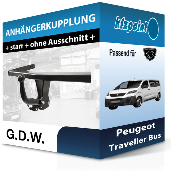 G.D.W. AnhäNgekupplung Starr Passend für Peugeot Traveller Bus 04.2016-Jetzt Neu-image