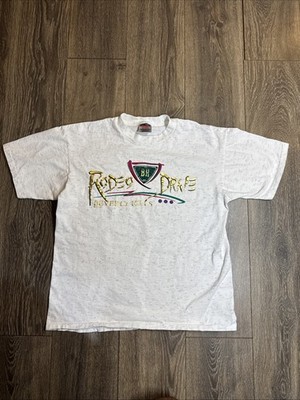 Vintage 90s Beverly Hills Rodeo Drive T Shirt Belton Size Medium Single Stitch